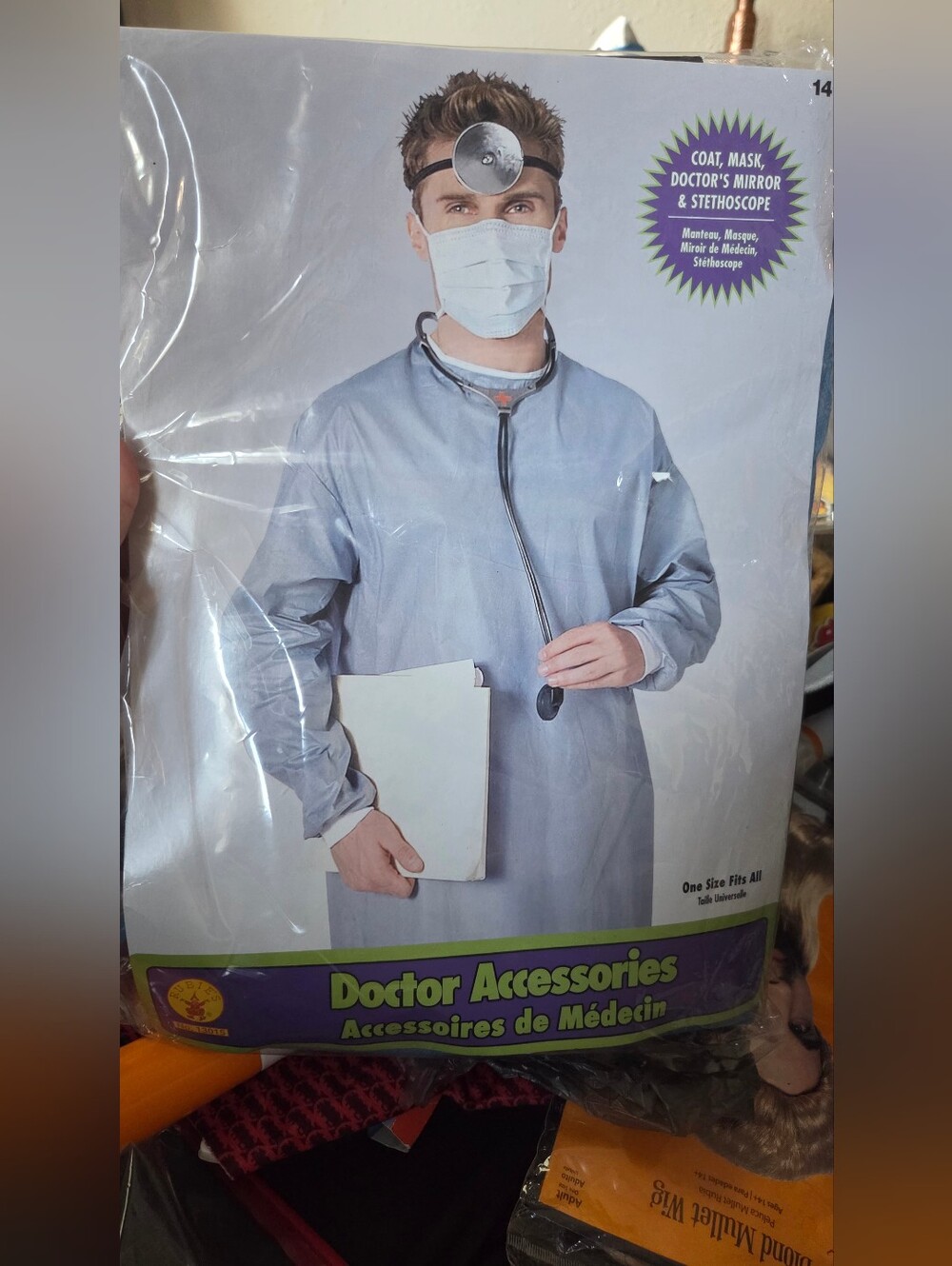 Doctor Accessories Medical Gown for Men - Light Blue Costume